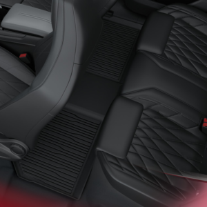 Vse vremenske preproge zadaj, črne, pladenj z dvignjenimi robovi